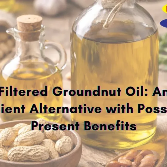 Rustic Setting with Filtered Groundnut Oil and Peanuts