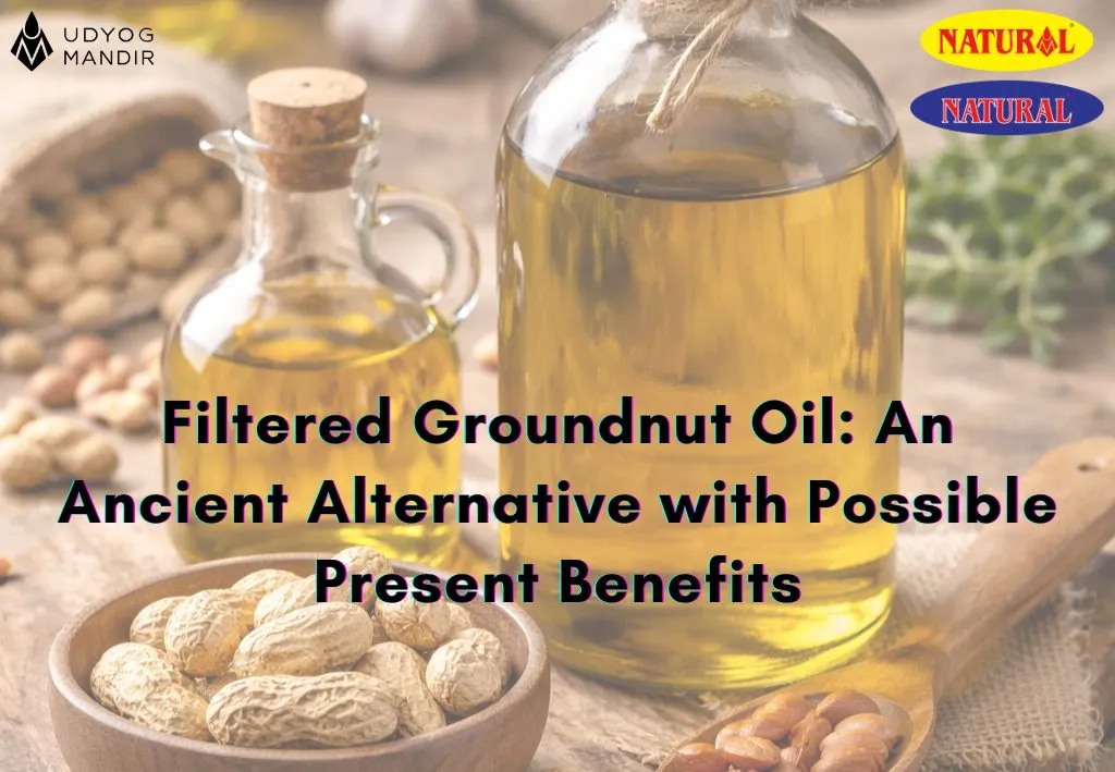 Rustic Setting with Filtered Groundnut Oil and Peanuts